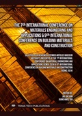 Cover: The 7th International Conference on Materials Engineering and Applications & 9th International Conference on Building Materials and Construction - Trans Tech Publications Ltd
