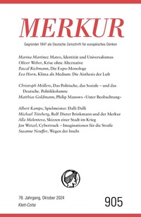 Abbildung von: MERKUR 10/2024, Jg.78 - Klett-Cotta