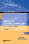 Cover: Advances in Quantitative Ethnography - Springer