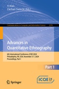Cover: Advances in Quantitative Ethnography - Springer