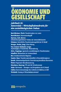Abbildung von: Konversion: Eine Strategie in der sozialökologischen Transformatio - Metropolis