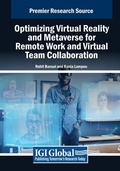 Cover: Optimizing Virtual Reality and Metaverse for Remote Work and Virtual Team Collaboration - Business Science Reference