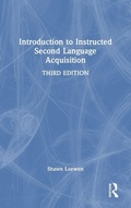 Cover: Introduction to Instructed Second Language Acquisition - Routledge