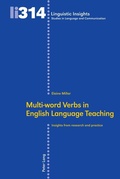 Cover: Multi-word Verbs in English Language Teaching - Peter Lang Verlag