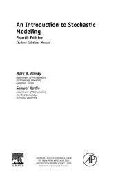 Enlarge image Cover: An Introduction to Stochastic Modeling, Student Solutions Manual (e-only) - Academic Press