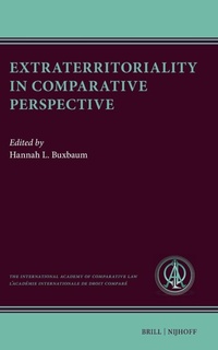 Enlarge image Cover: Extraterritoriality in Comparative Perspective - Martinus Nijhoff