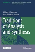 Cover: Traditions of Analysis and Synthesis - Springer