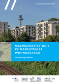 Cover: Machbarkeitsstudie Klimaneutraler Wohnungsbau - Arbeitsgemeinschaft f&uuml;r zeitgem&auml;&szlig;es Bauen