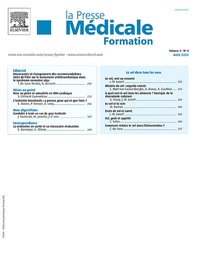 Abbildung von: La Presse Medicale Formation - Elsevier