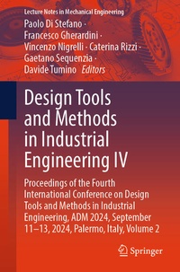 Enlarge image Cover: Design Tools and Methods in Industrial Engineering IV - Springer