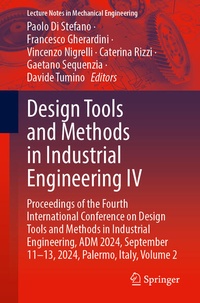 Enlarge image Cover: Design Tools and Methods in Industrial Engineering IV - Springer