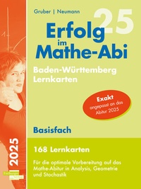Abbildung von: Erfolg im Mathe-Abi 2025, 168 Lernkarten Basisfach Allgemeinbildendes Gymnasium Baden-Württemberg - Freiburger Verlag
