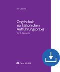 Cover: Orgelschule zur historischen Auff&uuml;hrungspraxis - Carus-Verlag