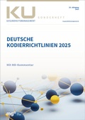 Cover: Deutsche Kodierrichtlinien 2025 mit MD-Kommentar - mgo fachverlage