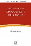 Cover: Concise Introduction to Employment Relations - Edward Elgar Publishing
