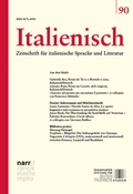 Cover: Italienisch Band 90 | 45. Jahrgang, Heft 2 - Narr Francke Attempto