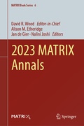 Cover: 2023 MATRIX Annals - Springer