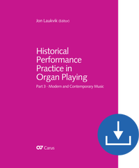 Abbildung von: Historical Performance Practice in Organ Playing - Carus-Verlag