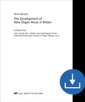 Cover: The Development of New Organ Music in Britain - Carus-Verlag