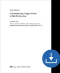 Cover: Contemporary Organ Music in North America - Carus-Verlag