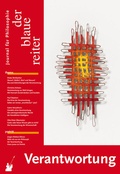 Cover: Der Blaue Reiter. Journal f&uuml;r Philosophie / Verantwortung - der blaue reiter Verlag f&uuml;r Philosophie