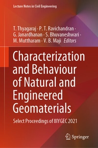 Enlarge image Cover: Characterization and Behaviour of Natural and Engineered Geomaterials - Springer