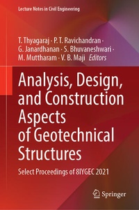 Enlarge image Cover: Analysis, Design, and Construction Aspects of Geotechnical Structures - Springer
