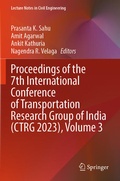 Cover: Proceedings of the 7th International Conference of Transportation Research Group of India (CTRG 2023), Volume 3 - Springer