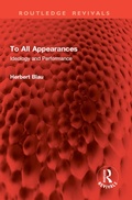 Cover: To All Appearances - Routledge