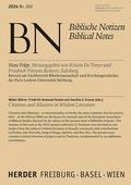 Cover: Citations and Allusions in Wisdom Literature - Verlag Herder