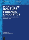 Cover: Manual of Romance Forensic Linguistics - De Gruyter