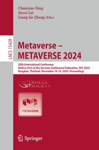 Enlarge image Cover: Metaverse - METAVERSE 2024 - Springer