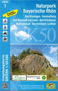 Abbildung von: UK50-1 Naturpark Bayerische Rhön - Landesamt für Digitalisierung, Breitband und Vermessung, Bayern