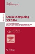 Cover: Services Computing - SCC 2024 - Springer