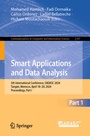 Cover: Smart Applications and Data Analysis - Springer