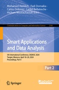 Cover: Smart Applications and Data Analysis - Springer