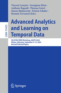 Enlarge image Cover: Advanced Analytics and Learning on Temporal Data - Springer