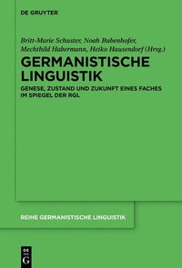 Abbildung von: Germanistische Linguistik - De Gruyter