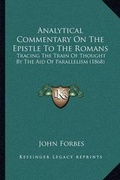 Bild: Analytical Commentary On The Epistle To The Romans - Kessinger Publishing