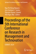 Cover: Proceedings of the 5th International Conference on Research in Management and Technovation - Springer