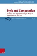 Cover: Style and Computation - Vandenhoeck & Ruprecht