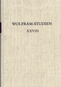 Cover: Wolfram-Studien XXVIII - Erich Schmidt Verlag