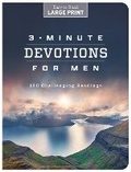 Cover: 3-Minute Devotions for Men Large Print - Barbour Publishing