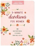 Cover: 3-Minute Devotions for Women Large Print - Barbour Publishing