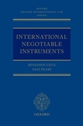 Abbildung von: International Negotiable Instruments - OUP eBook