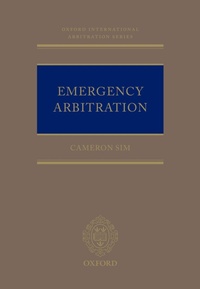 Abbildung von: Emergency Arbitration - OUP eBook