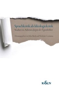Cover: Sprachkritik als Ideologiekritik - K&ouml;nigshausen & Neumann