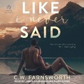 Cover: Like I Never Said - Tantor Audio