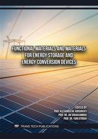 Abbildung von: Functional Materials and Materials for Energy Storage and Energy Conversion Devices - Trans Tech Publications Ltd