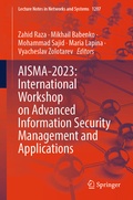 Cover: AISMA-2023: International Workshop on Advanced Information Security Management and Applications - Springer
